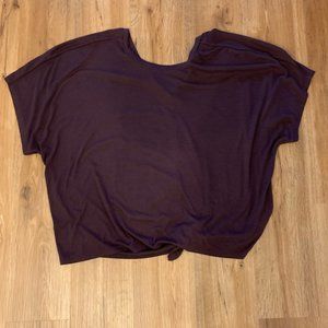 Dolman Sleeve Tie Back Workout Tee - Old Navy Go-Dry UltraLite -  XL Tall